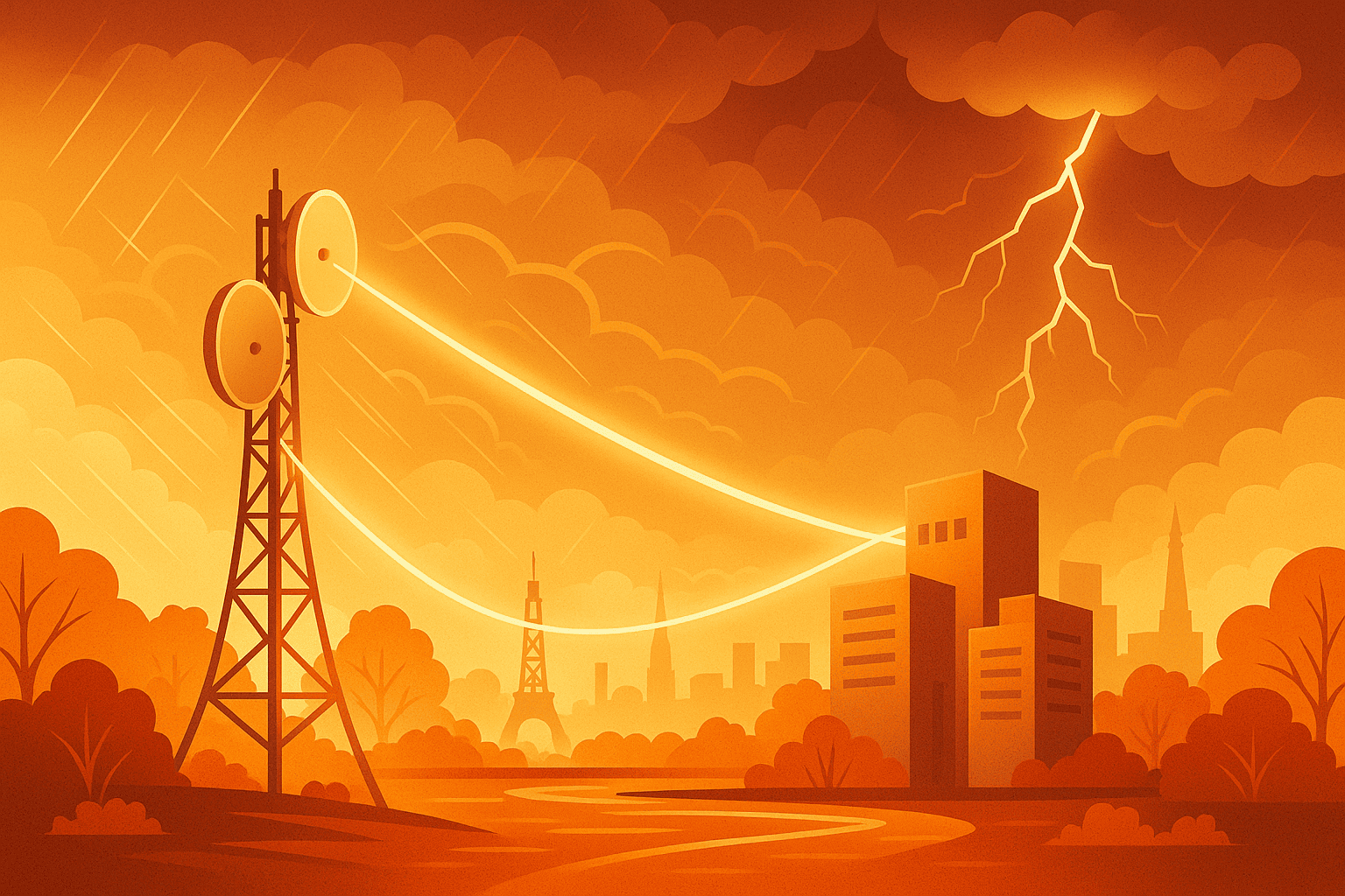 Réseaux télécoms et catastrophes climatiques : vulnérabilités et solutions